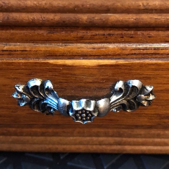 Vintage Men’s 2 Tier Wooden Valet from Kimco Jewelry Box Trinket Box - Picture 6 of 15